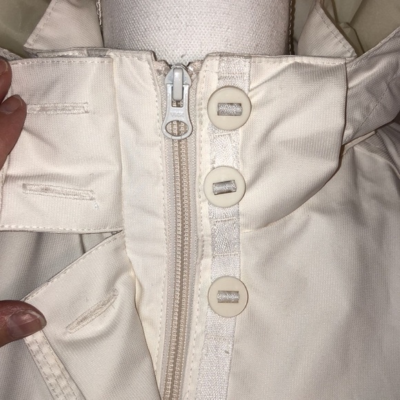 Port Authority Cream Packable Hoodie Raincoat Zip and Button Front Closing S/S - Picture 6 of 16